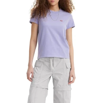 Afbeelding van Levi&#039;s Perfect TEE Tshirt basic, Dames, Maat: XXS, Persian violet