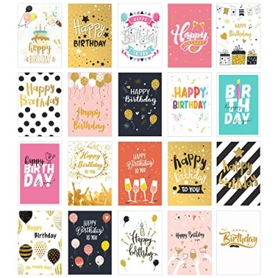 Afbeelding van Edition Seidel Verjaardagskaarten, met envelop, 20 stuks, spreuk