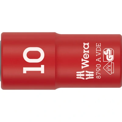 Afbeelding van Wera 05005930001 8790 B VDE Zyklop Dop Geïsoleerd 1/4&quot; 10 Mm