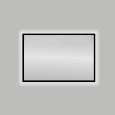 Afbeelding van Best Design Nero spiegel met LED Solaro B100 x H80 cm mat zwart