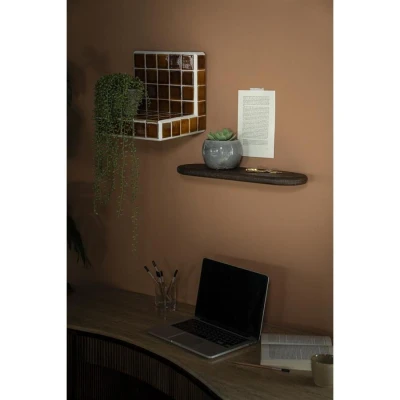 Afbeelding van By Boo Wandplank Tre 3 Zwart