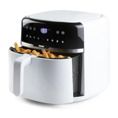 Afbeelding van DOMO DO1148FR Airfryer 8 l Oververhittingsbeveiliging, Timerfunctie, Met display, Anti aanbaklaag Wit