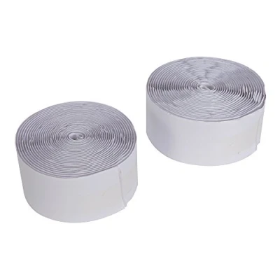 Afbeelding van Fixman Witte klittenband rollen, zelfklevend, 2 pak 50 mm x 5 m