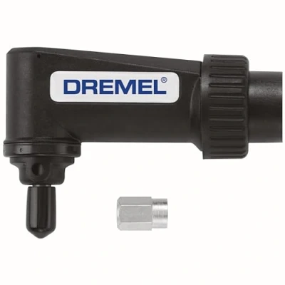 Afbeelding van Dremel 575 haakse bevestiging voor roterende gereedschap hoekboor bevestiging, zwart