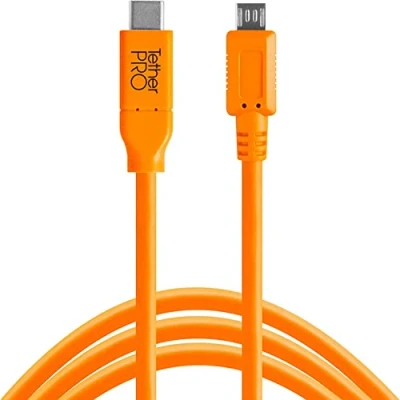 Afbeelding van Tether Tools TetherPro USB C 2.0 Micro B 5 Pin (4,6m Oranje)