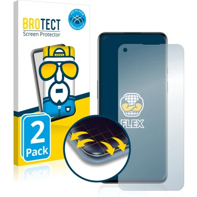 Afbeelding van BROTECT Screenprotector voor OnePlus 9 Folie Beschermfolie transparant volledig dekking (2 Stuks)