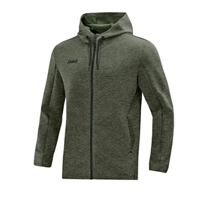 Afbeelding van Jas met kap Premium Basics Kaki gemeleerd / 3XL