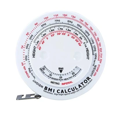 Afbeelding van BMI meetlint, meetlint lichaam Anatomische calculator voor het gewicht van taille. Nauwkeurige meting, sterke spanning en duidelijke afdrukken