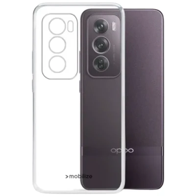 Afbeelding van Mobilize Doorzichtig Hoesje geschikt voor OPPO Reno 12 Pro Telefoonhoesje Flexibel TPU Gelly Backcover Case Back Cover Transparant