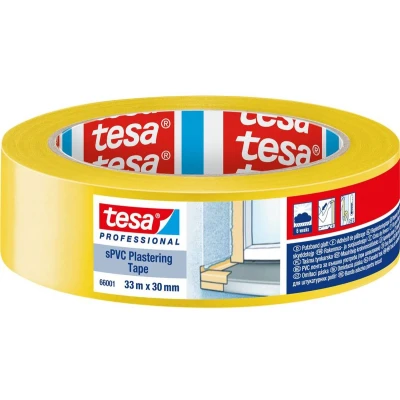 Afbeelding van tesa SPVC 66001 00000 00 Gipstape Professional Geel (l x b) 33 m 30 mm 1 stuk(s)