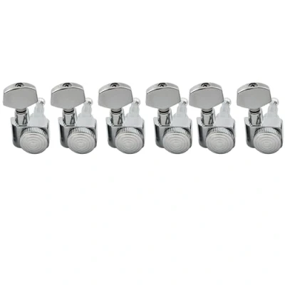 Afbeelding van Musiclily Pro 6 in lijn 2 pins Metaal Gitaar Locking Stemmechanieken Tuners voor Fender Strat/Tele, Chroom