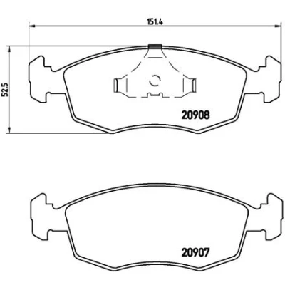 Afbeelding van Brembo Remblokset P 24 019