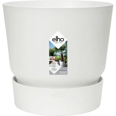 Afbeelding van Greenville rond 30 bloempot wit buiten dia. 29,5 x h 27,8 cm elho