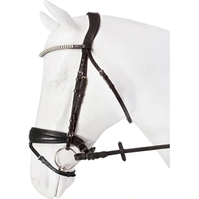 Afbeelding van Horka Hoofdstel Gipsy Zwart/zilver Cob