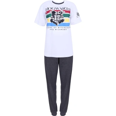 Afbeelding van Witte en grijze HOGWARTS Harry Potter pyjama voor heren