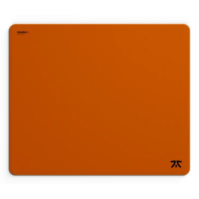 Afbeelding van Fnatic MAX Dash L Pro Gaming muismat, zonsondergang oranje getextureerd doek snelheid oppervlak, waterbestendige coating, voor Esports met antislip poronschuimbasis en microgebreide gestikte randen