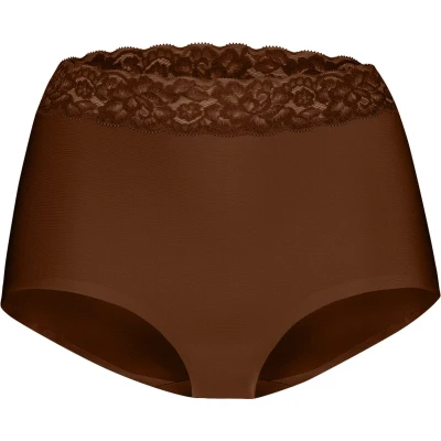 Afbeelding van ten Cate Secrets HIGH Waist MET KANT Slip, Dames, Maat: 36, Bruin