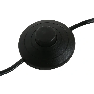 Afbeelding van Steinhauer Vloerlamp Stang zwart met lichtblauwe kap 3926ZW