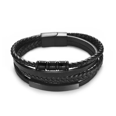 Afbeelding van Stoere armband zwart