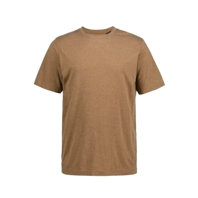 Afbeelding van JP 1880 Basic, ronde hals, gekamd katoen, tot 8XL T shirt, lichtbruin, 5XL, 5XL