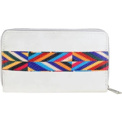 Afbeelding van Luxe Portemonnee Aztec gebroken wit voor uzelf of Bestel Een Kado