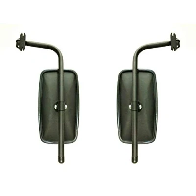 Afbeelding van 2 x achteruitkijkspiegel buitenspiegel tractor graafmachine 285 150 mm met spiegelarm spiegelhouder set