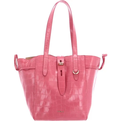 Afbeelding van FURLA Leren Schoudertas Shopper Net Tote Ninfea Oud roze
