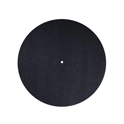 Afbeelding van Dynavox Pm2 Platenbordonderlegger voor platenspelers, antistatisch vilt, 30 cm diameter, zwart