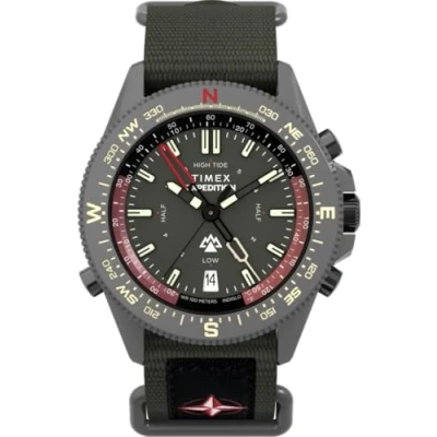 Afbeelding van Timex Expedition North Tide/Temp/Compass TW2W91100 Horloge Textiel Groen Ø 43 mm