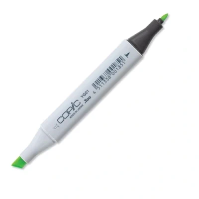 Afbeelding van COPIC Classic Marker Type YG 01, Green Bice, professionele lay out marker, op alcoholbasis, met een brede en fijne punt