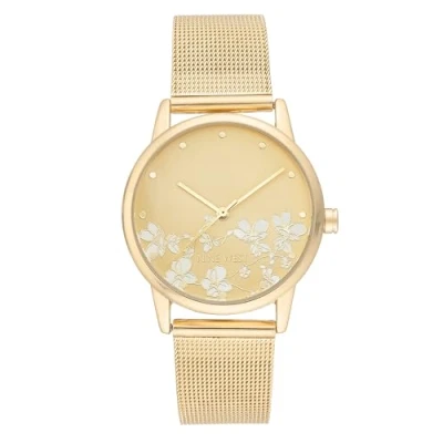 Afbeelding van Nine West mesh damesarmbandhorloge