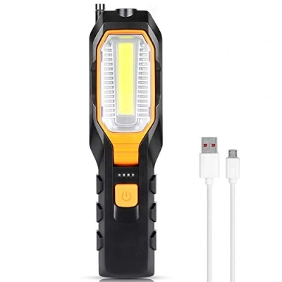 Afbeelding van Haofy Led werklamp, werkplaatslamp, magnetische COB inspectielampen met 4 lichtmodi, oplaadbare campinglamp 80/280 lumen, voor auto, reparatie, garage, noodverlichting