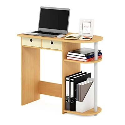 Afbeelding van Furinno Go Green Home Laptop Notebook Computertafel/tafel, Beuken/Ivoor/Wit