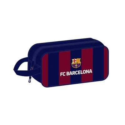 Afbeelding van Safta F.C. Barcelona Middelgrote schoenenkast, multifunctioneel, voor sport, buitenschools, voetbal, comfortabel en veelzijdig, 29 x 14 15 cm, marineblauw/granaatrood, marineblauw/granaatrood.,