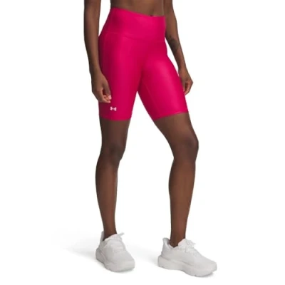 Afbeelding van Under Armour TECH BIKE Short Legging, Dames, Maat: Small, Shaded fuchsia/white