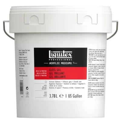 Afbeelding van Liquitex 5736 Professional glansgel medium, glanzend lakmedium voor acrylverf, uitermate geschikt texturen, glazuren en impasto 3,78 Liter Emmer