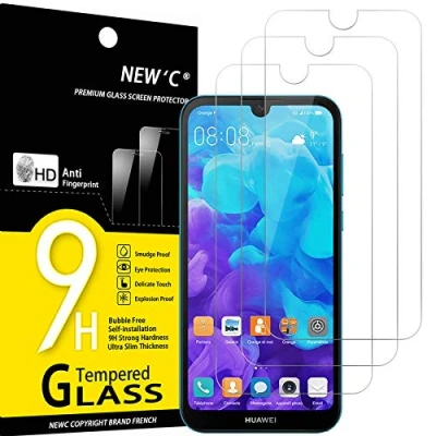 Afbeelding van NEW&#039;C 2 Stuks, Screen Protector voor Huawei Y5 (2019), Gehard Glass Schermbeschermer Film 0.33 mm ultra transparant, resistent