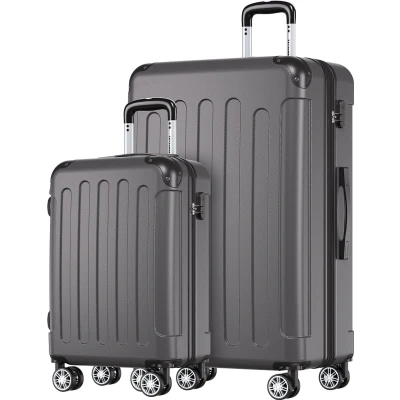 Afbeelding van TRVLMORE Kofferset 2 Delig Reiskoffer Set 38L Handbagage + 110L Ruimbagage Donkergrijs