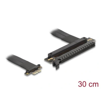 Afbeelding van Delock Riser Karte PCI Express 3.0 x1 Stecker zu x16 Slot mit Kabel 30