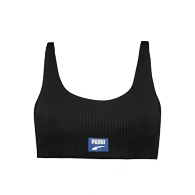 Afbeelding van Puma Zwemtop Ribbed Scoop Neck Top Black Combo L