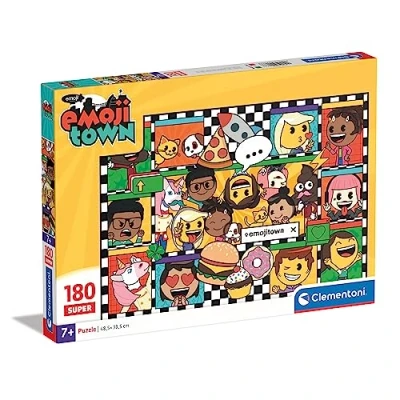Afbeelding van Clementoni Legpuzzel Super Color Emoji Town, 180st.