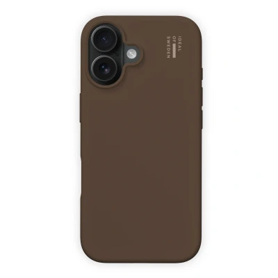 Afbeelding van Apple iPhone 16 MagSafe Hoesje Siliconen en TPU (zacht) iDeal of Sweden Softcase/Backcover Bruin Telefoonhoesje Shockproof/Valbescherming