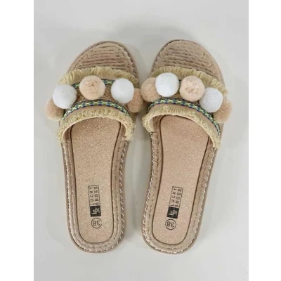 Afbeelding van BoHo Style Slipper Beige Maat 37