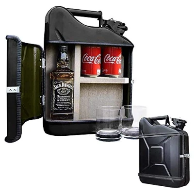 Afbeelding van Jerrycan Jack Daniels Giftset Zwart Uniek Cadeau Authentiek en Stijlvol