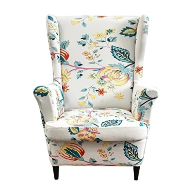Afbeelding van CHNSHOME vleugelstoelhoezen fauteuil hoes 2 stuks fauteuilbeschermer stretch fauteuilhoes voor vleugelstoelen