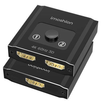 Afbeelding van imoshion HDMI switch 2 in 1 uit / 4K 60Hz Zwart