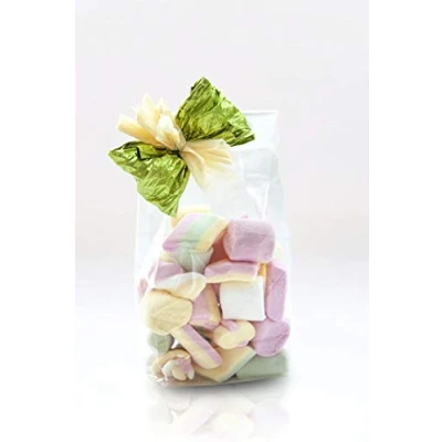 Afbeelding van Italpak cellofaan zakjes, transparante bodemzakken, koekzakken, 50 stuks, 10+6x32 cm
