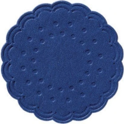 Afbeelding van Duni Onderzetter 8 laags Tissue Uni donkerblauw, ø 7,5 cm, 250 stuks