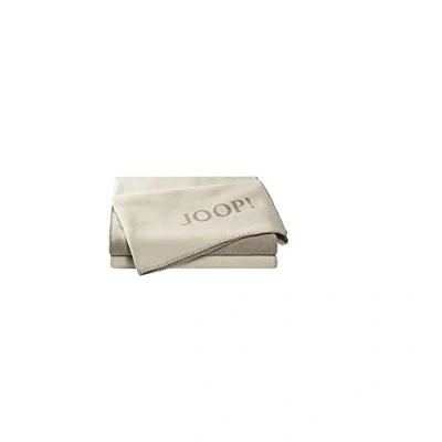 Afbeelding van Joop! Plaid deken Uni Doubleface ecru veer katoen/dralon, afmetingen: 200cm x 150cm, 693426
