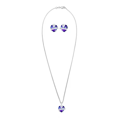 Afbeelding van Elli Dames Hart Motief Precious met Kristallen in 925 Sterling Zilver